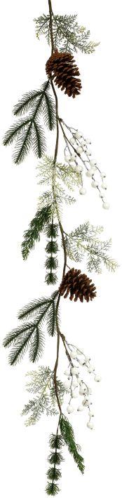 Pearl and Pinecone Garland - 4 Feet