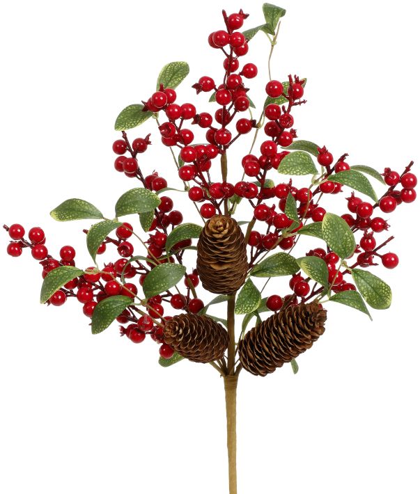 Burgundy Berries Pick- 18 Inches