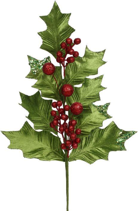 Grand Holly Spray - 28 Inches