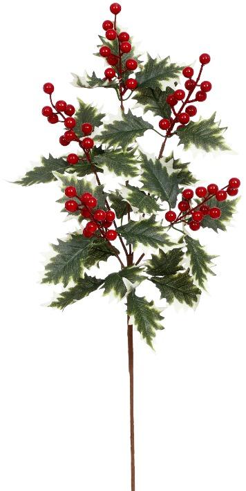 Holly Berry Pine Spray - 27.5 Inches