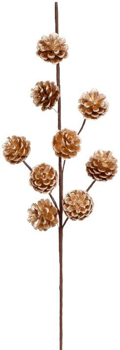 Gold Pinecone Pick - 25.5 Inches