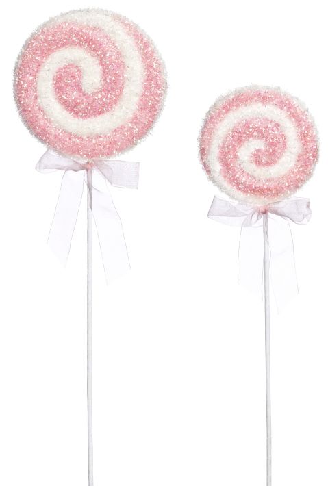 Peppermint Spiral Pick, Assortment of 2 - 17-21 Inches