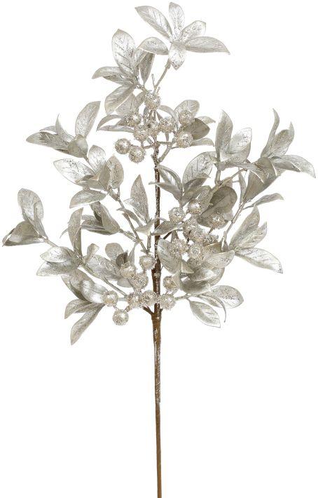 Sparkling Bay Leaf Spray - 24 Inches
