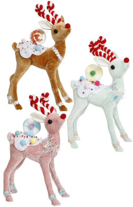 Candied Deer, Small, Assortment of 3 - 8 Inches