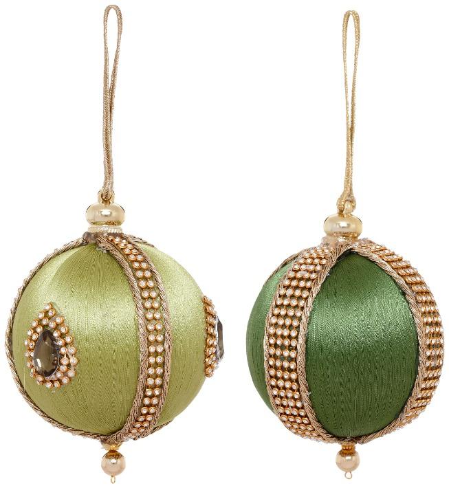 Jeweled Luxe Ornament, Assortment of 2 - 3 Inches