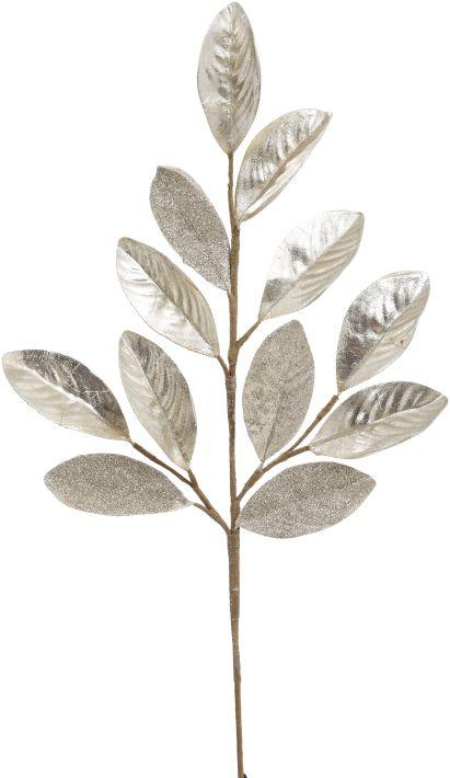 Guilded Magnolia Leaf Spray - 27 Inches