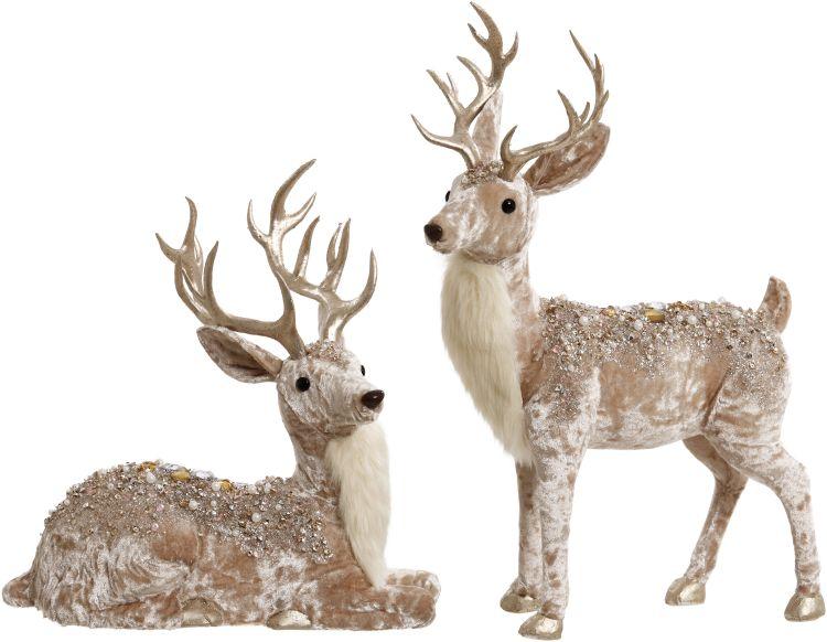 Jeweled Deer, Assortment of 2 - 11-16 Inches