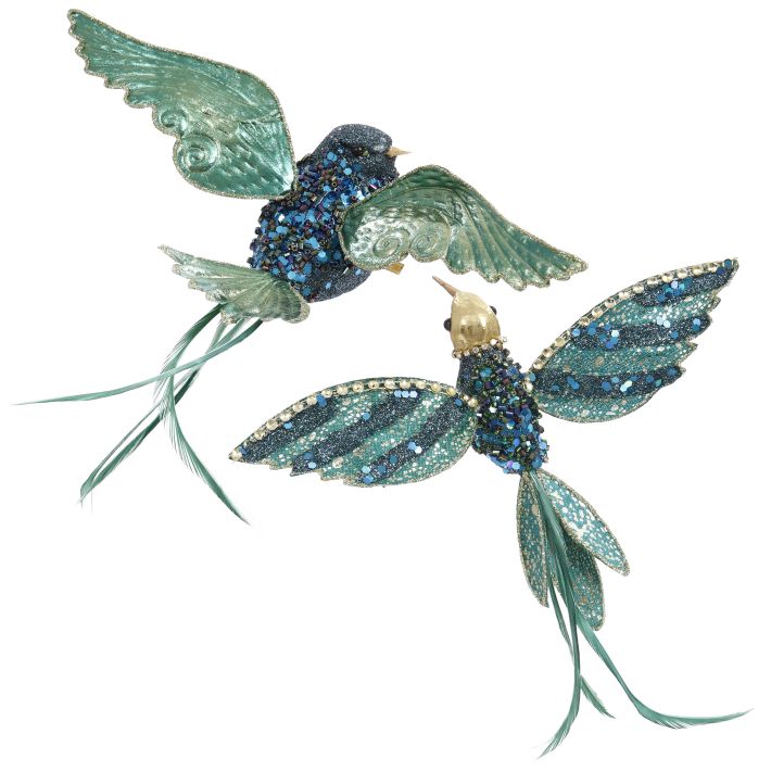 Sparkling Birds, Assortment of 2 -2-3 Inches