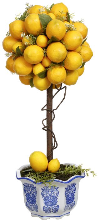 Potted Lemon Topiary - 23.5 Inches