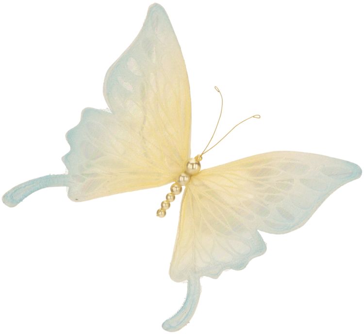 Fancy Butterfly on Clip - 10 x 2.5 Inches