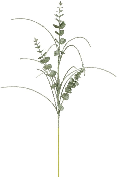 Glittered Eucalyptus Needle Spray - 27.5 Inches