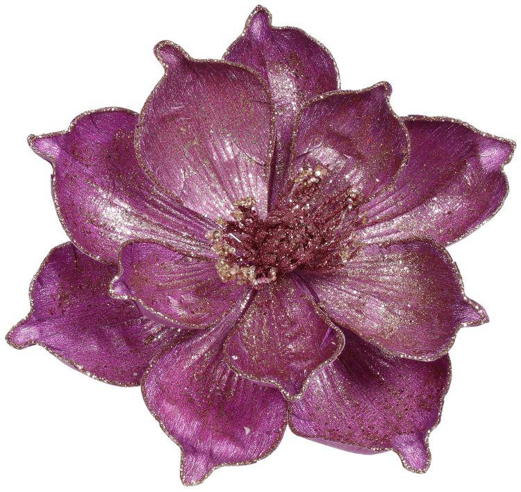 Glittered Magic Magnolia Clip - 7X5 Inches