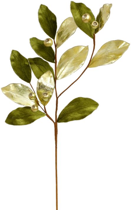 Magnolia Leaves/Berry Spray - 29 Inches