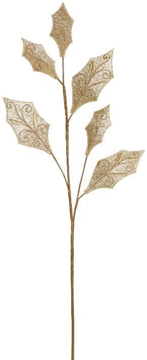 Elegant Holly Leaf Spray – 32 Inches
