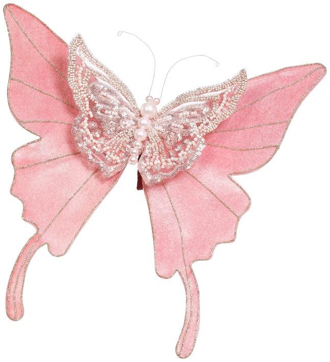 Sparkling Butterfly Clip – 13 x 3.5 Inches