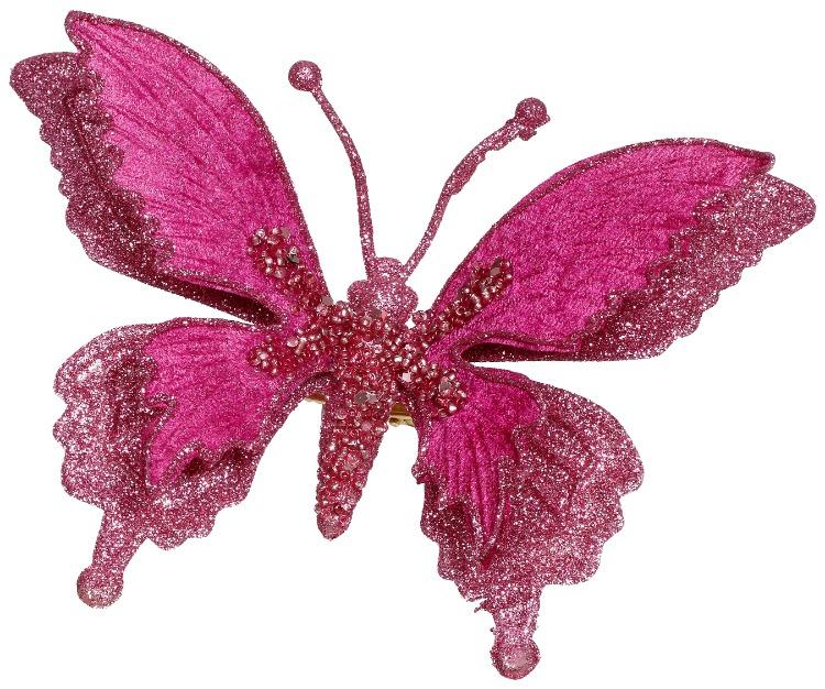 Glitter Fantasy Butterfly Clip – 7 x 3 Inches