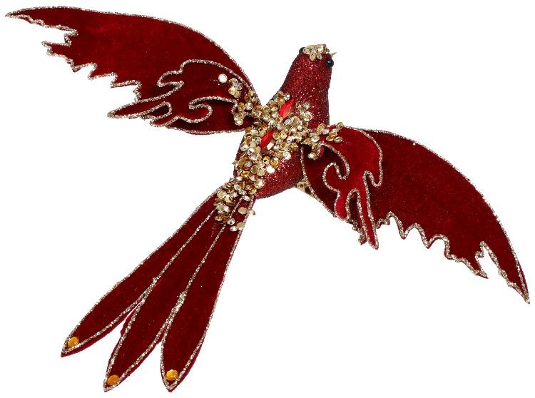 Holiday Flying Bird Clip – 10 x 4 Inches