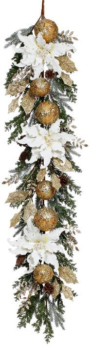 Holiday Floral Garland – 6 Feet