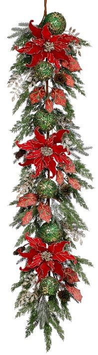 Elegant Floral Garland – 6 Feet