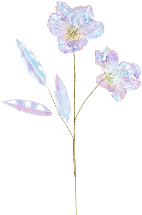 Iridescent Hibiscus Spray  - 24 Inches