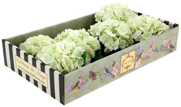 Vibrant Hydrangea Natural Touch, Box of 6 - 19 Inches