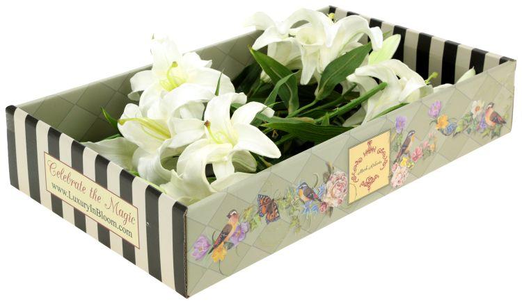 Majestic Casablance Lily Natural Touch, Box of 6 - 23 Inches