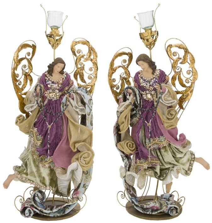 Angel of Venice Votiveholder, Assortment of 2 - 32 Inches