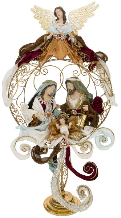 Grand Angelic Pedestal Nativity - 51 Inches