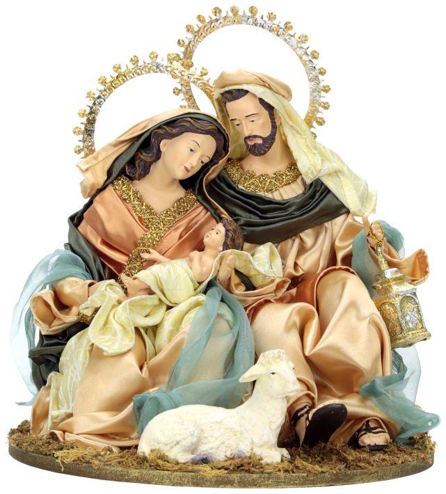 Holy Family with Lamb- 13 Inches