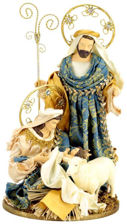 Radiant Holy Family Scene - 13 Inches