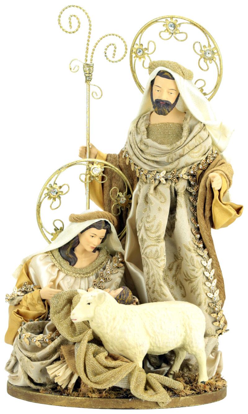 Radiant Holy Family Scene - 13 Inches