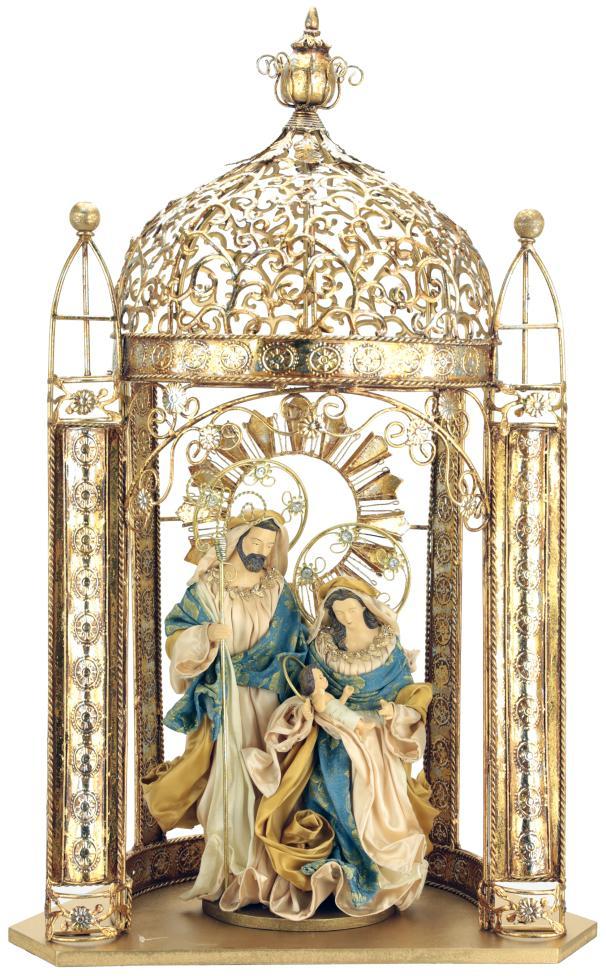 Majestic Holy Family on Gazebo - 29 Inches