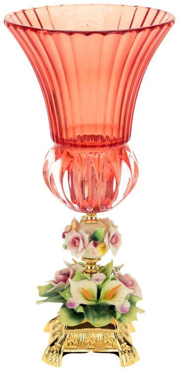 Classic Pedestal Rose Vase - 9 x 18 Inches
