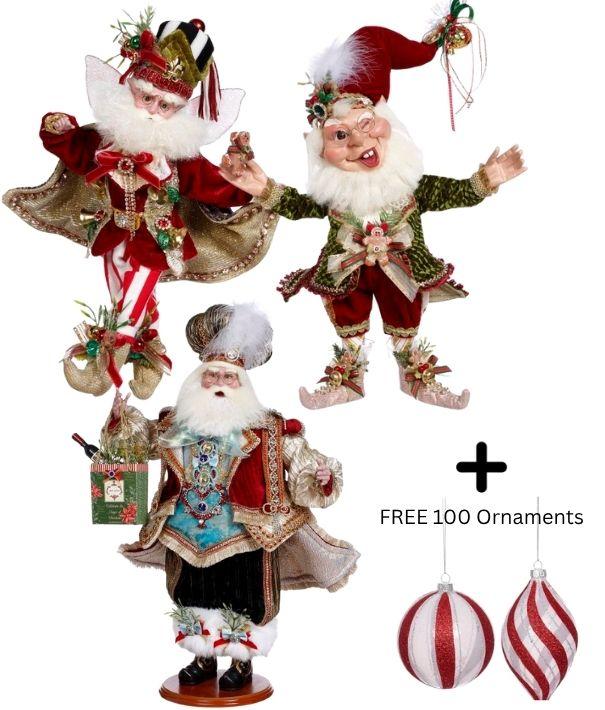 THE WHOLE SHEBANG! Receive all four special promos plus 100 FREE glass ornaments, ideal to offer as a gift with purchase.