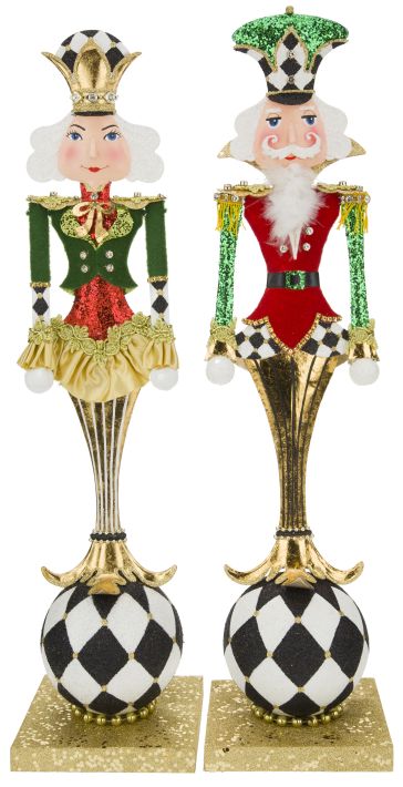 Harlequin Nutcracker, Assortment of 2 - 24 Inches