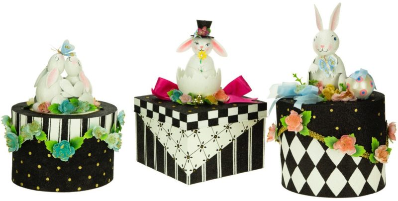 Adorable Bunny Box, Assortment of 3 - 10-13 Inches