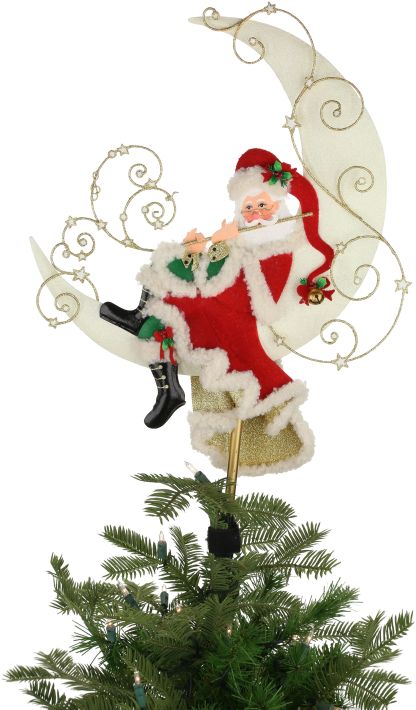 Mark Roberts 2020 Collection Gingerbread Tree Topper 22.5-Inch Decoration 