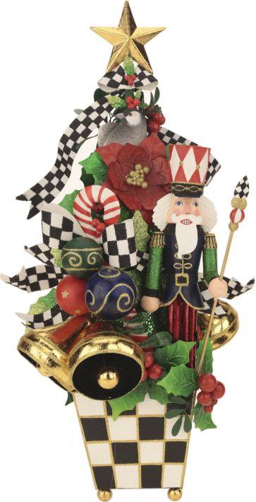 Christmas Tree in Square Planter - 22 Inches