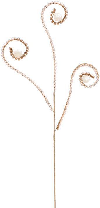 Elegant Swirl Pearl Spray - 23.5 Inches