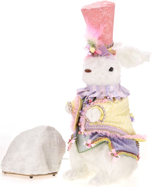 Animated Easter Rabbit, Up and Down - 28 Inches