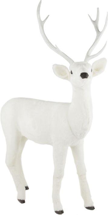 Snow Deer with Antler, Medium - 45 x 66 Inches