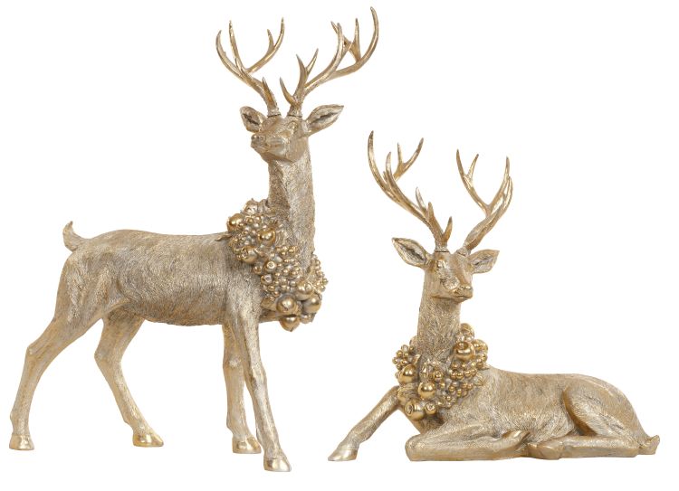 Grand Dellarobbia Deer, Assortment of 2 - 28-30 Inches