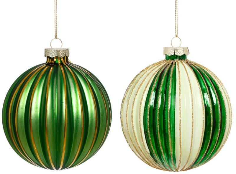 Radiant Stripe Ornament, Box of 6 - 4 Inches