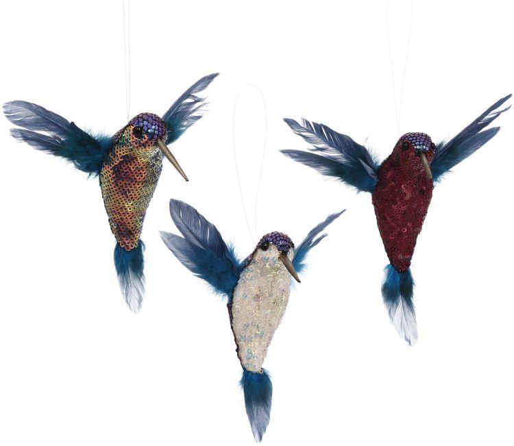 Flying Humming Bird, Assortment of 3 - 4.5 Inches
