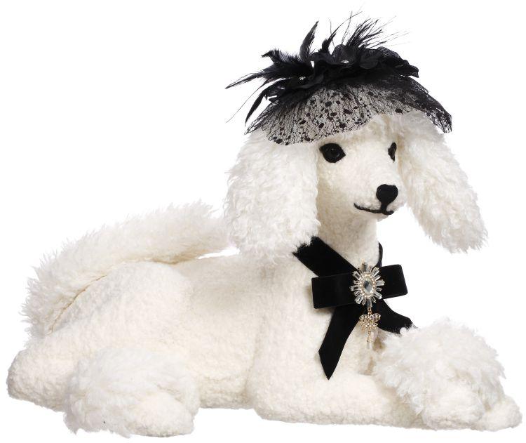 Poodle with Classy Hat - 15.5 Inches