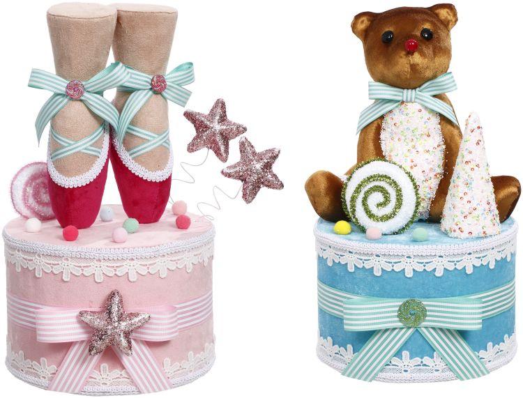 Teddy Shoe Giftbox, Assortment of 2 - 13 Inches