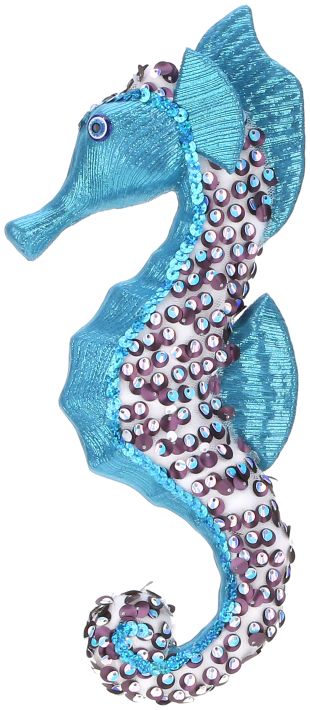 Glittered Seahorse Ornament - 12 Inches