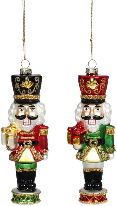 Gift Giving Nutcracker, Assortment of 2 - 5 Inches