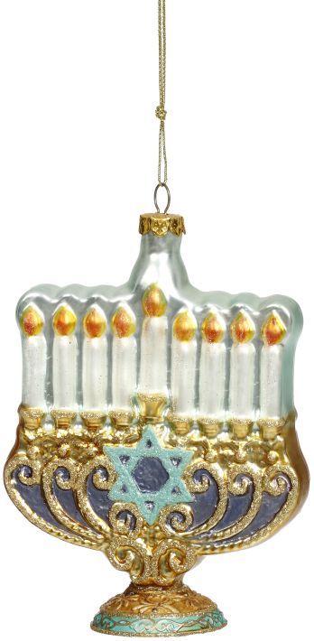 Menorah Ornament - 5 Inches