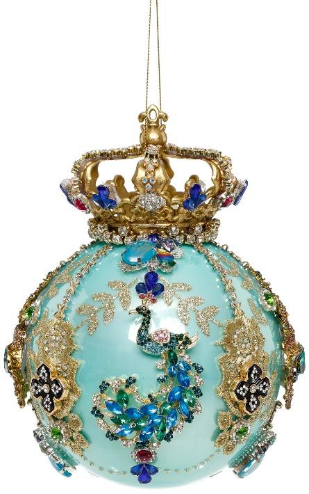 Crown Jewels Ornament, Turquoise - 7 Inches